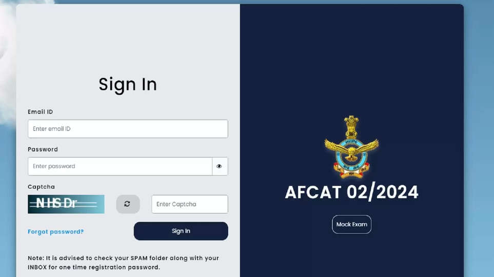 AFCAT 02 2024 Admit Card